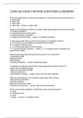 COSC 354 EXAM 3 REVIEW QUESTIONS & ANSWERS
