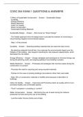 COSC 354 EXAM 1 QUESTIONS & ANSWERS