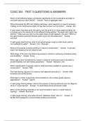 COSC 354 - TEST 3 QUESTIONS & ANSWERS