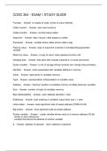 COSC 354 - EXAM 1 STUDY GUIDE