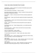 COSC 354 EXAM 2 REVIEW STUDY GUIDE