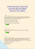 PC 832 Practice Quiz &vert; Newest Actual Exam Review Q&A with Definitive Answers &vert; A&plus; Score Solutions&period;       