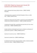 C100 WGU Objective Assessment Vocab 139 Questions with Verified Answers&comma;100&percnt;CORRECT