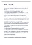 Nclex Cris-3-30 Questions and Answers