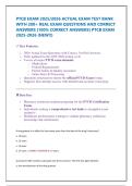 PTCB EXAM 2025&sol;2026 ACTUAL EXAM TEST BANK WITH 200&plus; REAL EXAM QUESTIONS AND CORRECT ANSWERS &lpar;100&percnt; CORRECT ANSWERS&rpar; PTCB EXAM 2025-2026 &lpar;NEW&excl;&excl;&rpar;