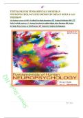 Test Bank for Fundamentals of Human Neuropsychology 8th Edition By Bryan Kolb&comma; Ian Whishaw All Chapter &vert; Complete Guide &vert; Grade A&plus;&period;