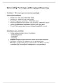 Alle tentamenstof Psychologie van Beweging en Inspanning &lpar;BWB214&rpar; complete samenvatting