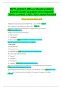 NEW JERSEY Official Boating Safety  Course Exam Question and Answers  &lbrack;100&percnt; Correct&rsqb; 2025&sol;2026 Latest Release 
