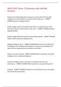 WGU D307 Exam 72 Question with Verified Answers&comma;100&percnt;CORRECT 