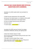 DEVICE RAC EXAM BRAND NEW OFFICIAL  QUESTIONS WITH ANSWERS&period; 