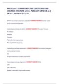 PN2 Exam 2 COMPREHENSIVE QUESTIONS AND VERIFIED ANSWERS &lpar;2025&rpar; ALREADY GRADED A&plus;&vert;&vert; LATEST UPDATE 2025&sol;26