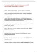 Humanities C100 Objective Assessment 107 Questions with Verified Answers&comma;100&percnt;CORRECT