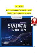 Systems Analysis and Design &ndash; 12th Edition &lpar;Scott Tilley & Shelly Cashman&rpar; &vert; Complete Test Bank with Verified Answers&excl;&excl;