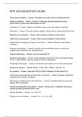 RCP 160 EXAM STUDY GUIDE