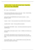 Fundamentals of code enforcement level 1 Questions and answers New 2025&sol;2026 