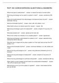 RCP 160 CARDIOVERSION QUESTIONS & ANSWERS