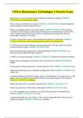 CWEA Maintenance Technologist 1 Practice Exam