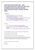 HVAC EXCELLENCE EXAMS 2025 &ndash; HVAC EXCELLENCE ELECTRICITY EXAM 2025 AND HVAC AC EXAM 2025 EACH CONTAIN 200 PREP QUESTIONS AND CORRECT ANSWERS &lpar;BRAND NEW&excl;&rpar;