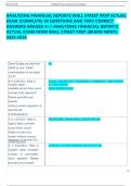 ANALYZING FINANCIAL REPORTS WALL STREET PREP ACTUAL  EXAM &lpar;COMPLETE&rpar; 40 QUESTIONS AND 100&percnt; CORRECT  ANSWERS GRADED A&plus;&sol; ANALYZING FINANCIAL REPORTS  ACTUAL EXAM FROM WALL STREET PREP &lpar;BRAND NEW&excl;&excl;&rpar;  2025-2026 