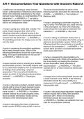 ATI 7&colon; Documentation Test Questions with Answers Rated A