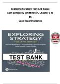 Exploring Strategy&colon; Text and Cases 12th Edition &ndash; Whittington&comma; Johnson & Scholes &ndash; Complete Solution Manual with Case Teaching Notes