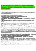 ACE Group Fitness Instructor &lpar;GFI&rpar; Final Exam Review &ndash; Realistic Questions & Correct Answers &lpar;2025 Update&rpar;&period;pdf