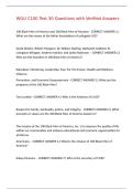 WGU C100 Test 30 Questions with Verified Answers&comma;100&percnt;CORRECT