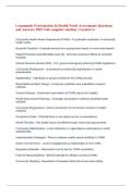 Community Participation in Health Needs Assessments Questions  and Answers 2025 with complete solution &vert; Graded A&plus;