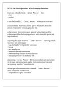 ISTM 630 Final Questions With Complete Solutions