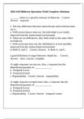 ABA 630 Midterm Questions With Complete Solutions
