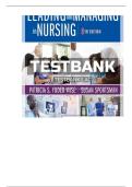 Leading and Managing in Nursing 8th Edition Yoder-Wise Test Bank &vert; Complete Guide AONE