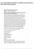&OpenCurlyDoubleQuote;Unit 4 Programming Assignment 1 Learning Aim A &ndash; Full Guide & Answers&rdquo;