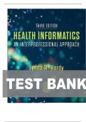 TEST BANK FOR Health Informatics&colon; An Interprofessional Approach 3rd Edition by Lynda R&period; Hardy ISBN&colon; 978-0323711968 COMPLETE GUIDE ALL CHAPTERS COVERED 100&percnt; VERIFIED A&plus; GRADE ASSURED&excl;&excl;&excl;&excl;NEW LATEST UPDATE&excl;&excl;&excl;&excl;