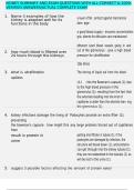 KIDNEY SUMMARY AND EXAM QUESTIONS WITH ALL CORRECT & 100&percnt; VERIFIED ANSWERS&vert;ACTUAL COMPLETE EXAM