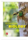 TEST BANK FOR Essentials of Biology 6th Edition by Sylvia S&period; Mader&comma; Michael Windelspecht ISBN&colon; 978-1260087321 COMPLETE GUIDE ALL CHAPTERS COVERED 100&percnt; VERIFIED A&plus; GRADE ASSURED&excl;&excl;&excl;&excl;NEW LATEST UPDATE&excl;&excl;&excl;&excl;