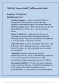 NGR 6301 Women's Health Final Exam Study Guide