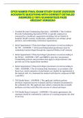 CPCS NAMSS FINAL EXAM STUDY GUIDE 2025&sol;2026  ACCURATE QUESTIONS WITH CORRECT DETAILED  ANSWERS &vert;&vert; 100&percnt; GUARANTEED PASS  <RECENT VERSION> 