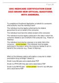 UHC MEDICARE BASICS TEST BRAND  NEW OFFICIAL QUESTIONS WITH  ANSWERS&period;