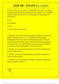 EEB 184 - EXAM 2 QUESTIONS AND ANSWERS 2025
