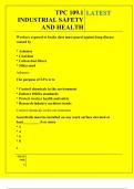 TPC 109&period;1 INDUSTRIAL SAFETY AND HEALTH QUESTIONS AND ANSWERS 2025
