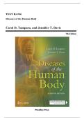 Test Bank For Diseases of the Human Body 7th Edition by Tamparo and Davis &vert; All Chapters 1-17&vert; Completed With Questions  And Verified Solution 2025&period;