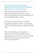 BUSINESS RELATIONSHIP MANAGEMENT PROFESSIONAL &lpar;BRMP&rpar; EXAM 2025&sol;2026 BANK 2 &ndash; Solved Questions and Graded Answers&period;BUSINESS RELATIONSHIP MANAGEMENT PROFESSIONAL &lpar;BRMP&rpar; EXAM 2025&sol;2026 BANK 2 &ndash; Solved Questions and Graded Answers&period;