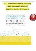 Information Technology Project Management 8th Edition &ndash; Kathy Schwalbe &ndash; Complete Test Bank &lpar;Verified Questions and Answers&rpar;