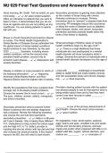 NU 629 Final Test Questions and Answers Rated A