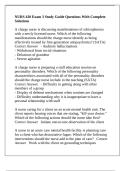 NURS 420 Exam 3 Study Guide Questions With Complete Solutions