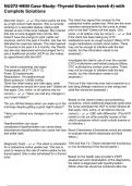 NU272 HESI Case Study&colon; Thyroid Disorders &lpar;week 4&rpar; with Complete Solutions