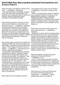 NU272 HESI Prep&colon; Med-surg Musculoskeletal Test Questions and Answers Rated A