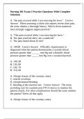 Nursing 301 Exam 2 Practice Questions With Complete Solutions