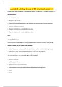 Assisted Living Exam with Correct Answers
