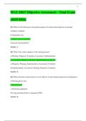 WGU D027 Objective Assessment &ndash; Final Exam  &lpar;2025&sol;2026&rpar; 